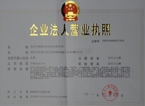 企业法人营业执照